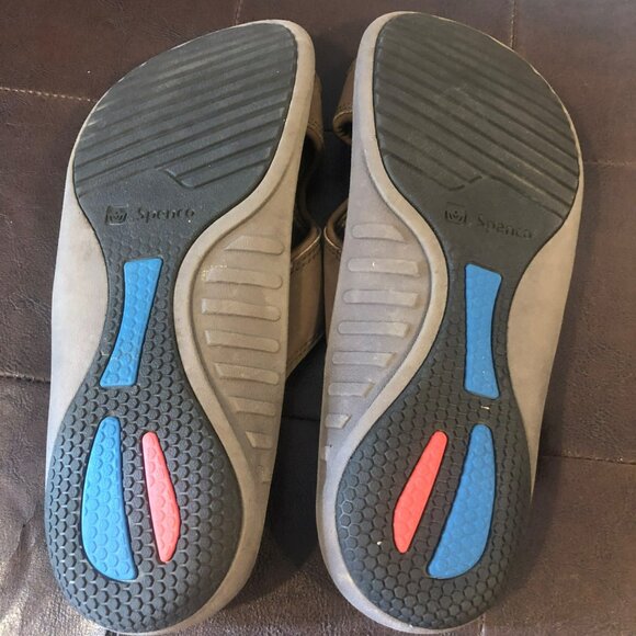 Spenco Kholo Orthotic Slide Sandals Sz 8 Mens Brown Cork Sole - Picture 5 of 6